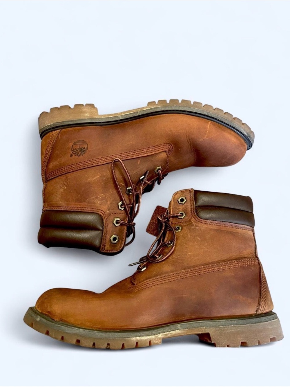 Timberland 6” Waterville Brown Nubuck Leather boot Womens 10 excellent condition - Picture 2 of 6